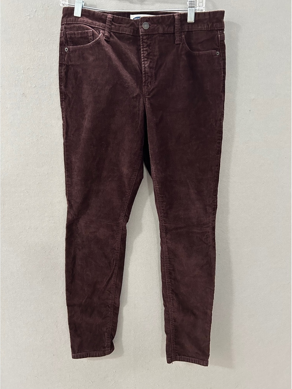 Old Navy Rockstar Super Skinny Mid Rise Brown Cordoroy Women Size 12